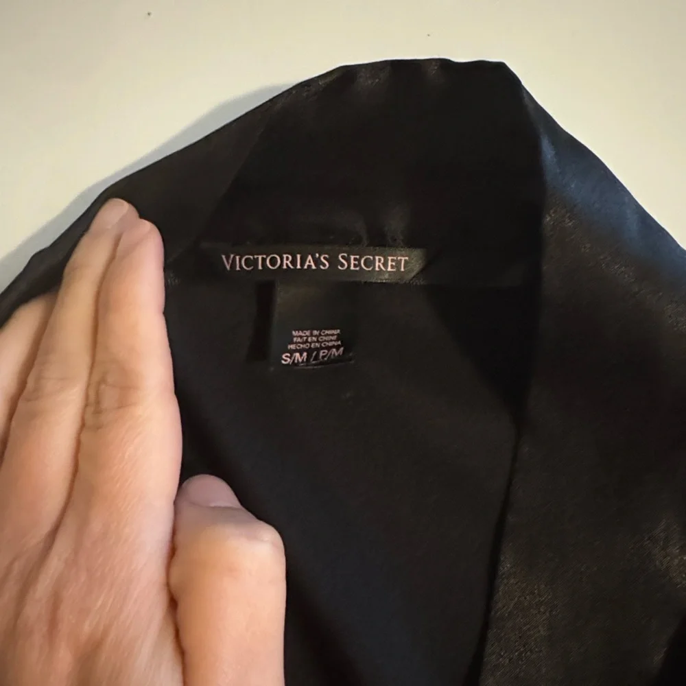 Victoria's Secret Black Satin Robe - Picture 2 of 5